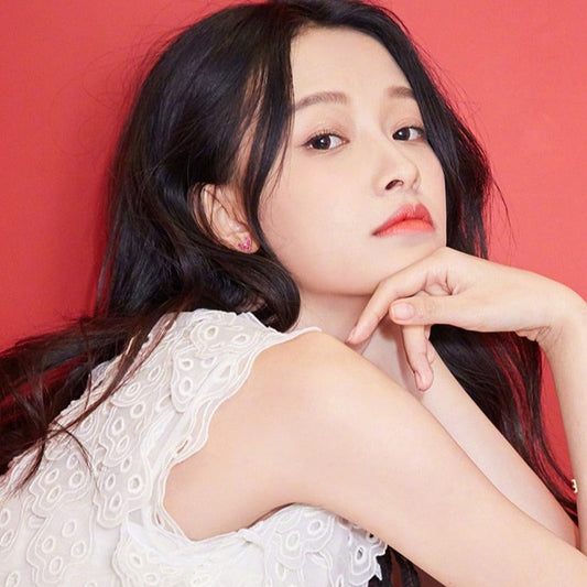 Mini Pink Heart Stud (925 Silver)