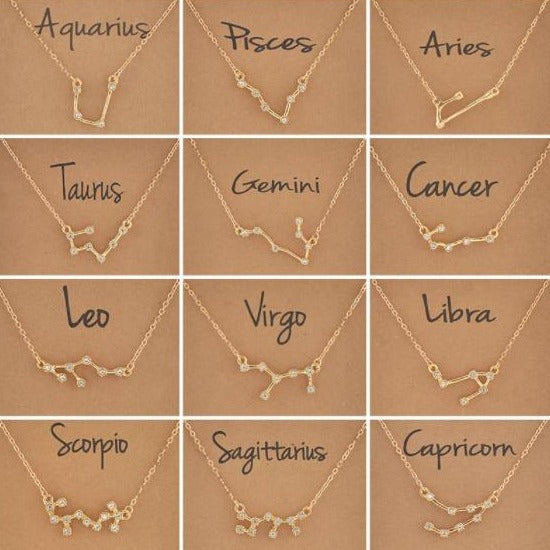 Zodiac Constellation Crystal Bracelet