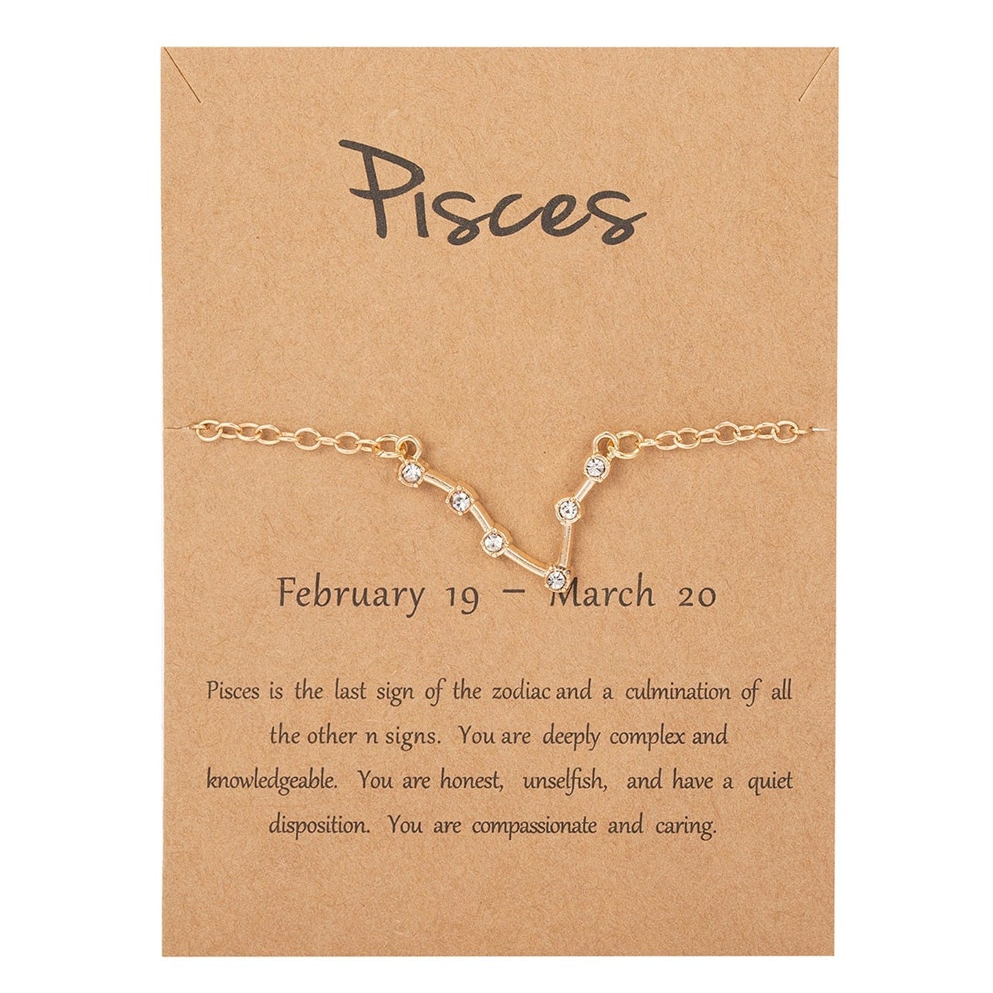 Zodiac Constellation Crystal Bracelet