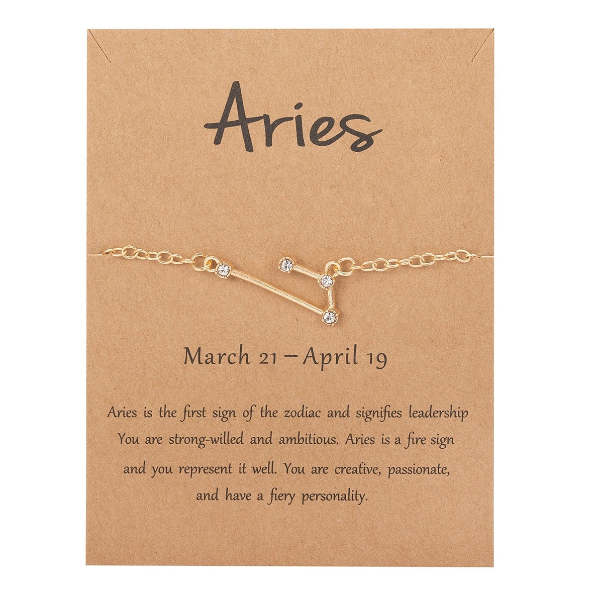 Zodiac Constellation Crystal Bracelet