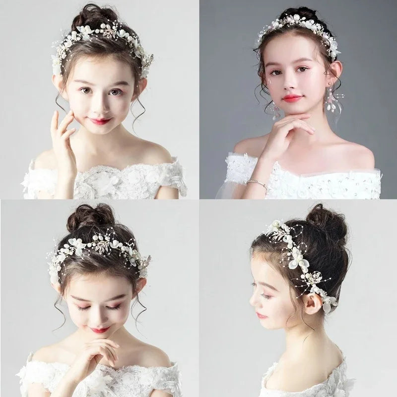 Bridal Flower Self-Tie Ribbon Headband