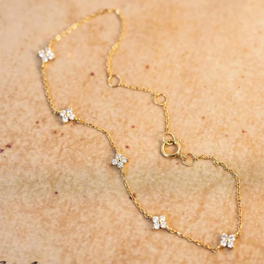 Mini Clovers Bracelet 925 Silver