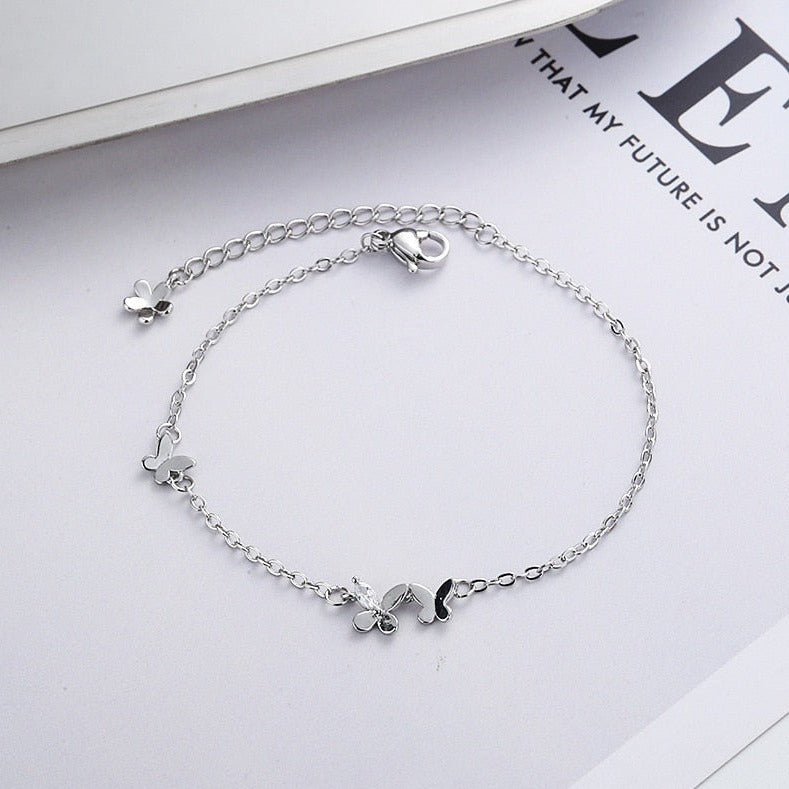 Butterfly Bracelet 925 Silver