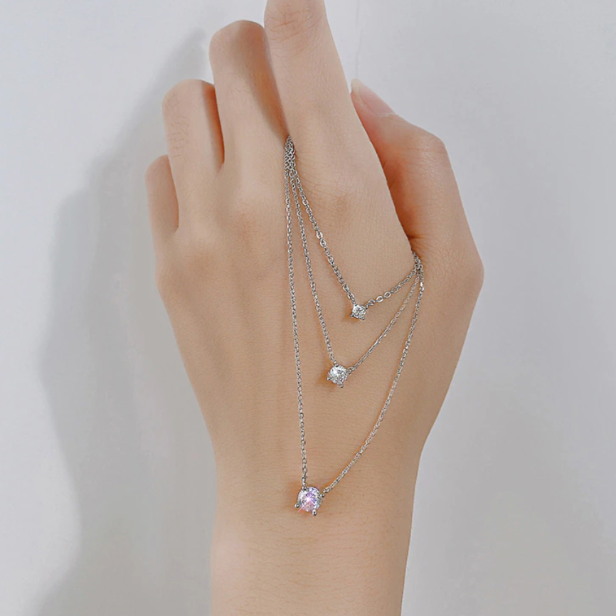 Cubic Zirconia Solitaire Necklace