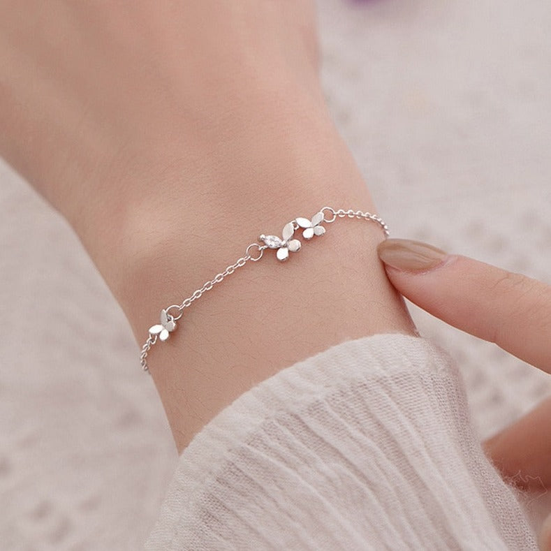 Butterfly Bracelet 925 Silver