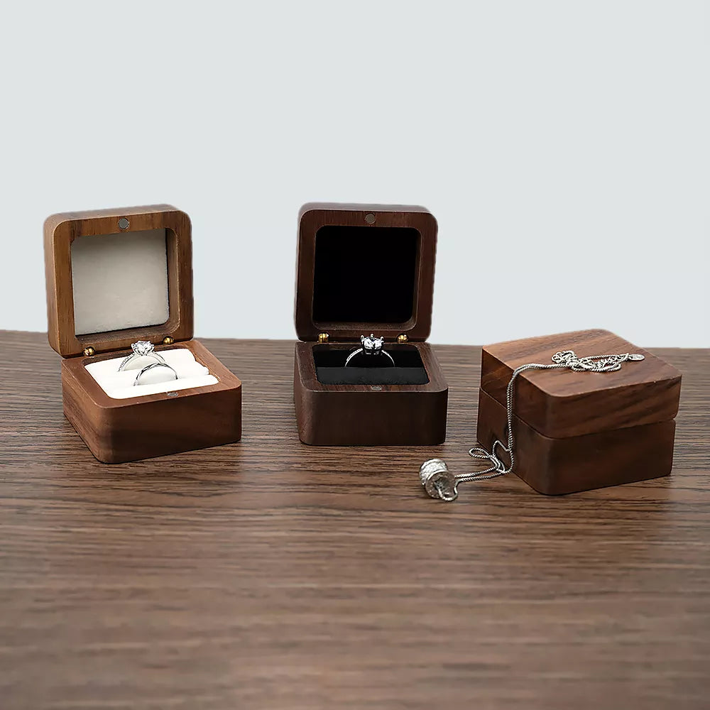 Eternal Love Wooden Ring Box