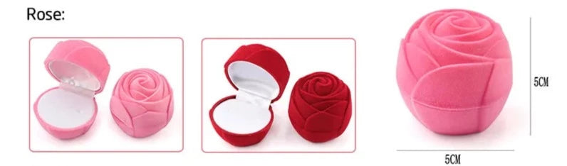 Rose Velvet Jewelry Box