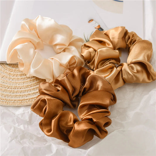 Glossy Satin Hair Scrunchie