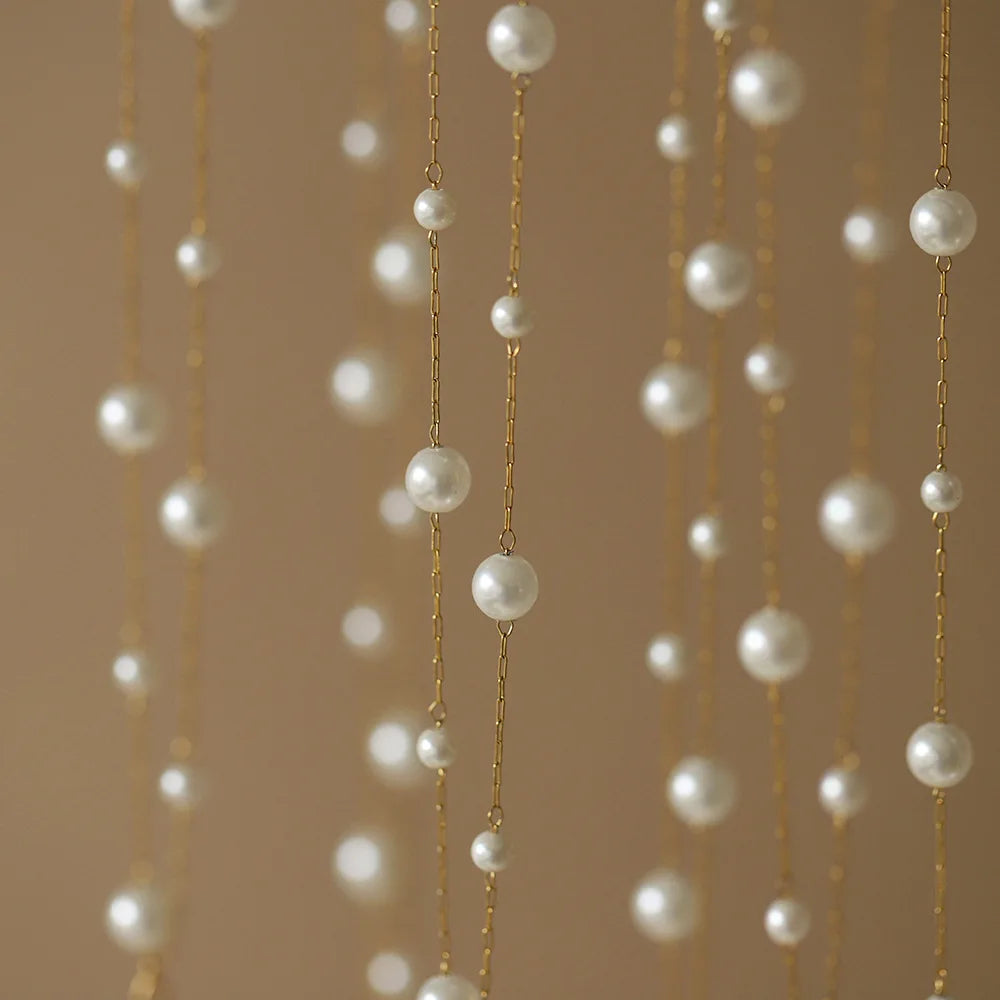 Beaded Alternating Pearl Layered Necklace