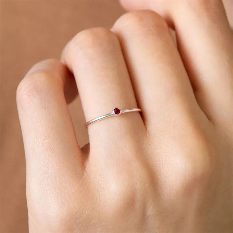 Birthstone Ring (Rose Gold)