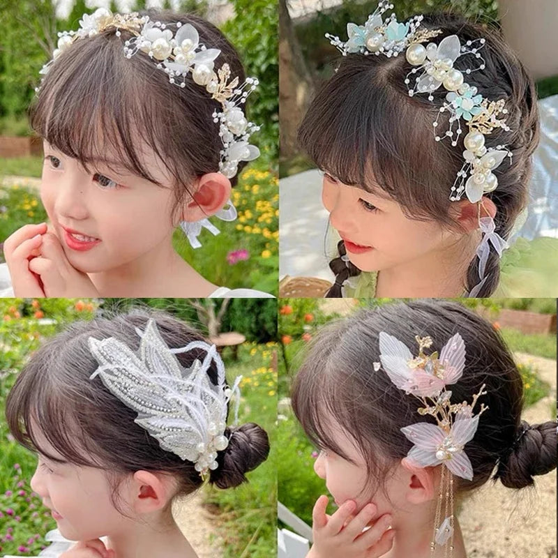 Bridal Flower Self-Tie Ribbon Headband