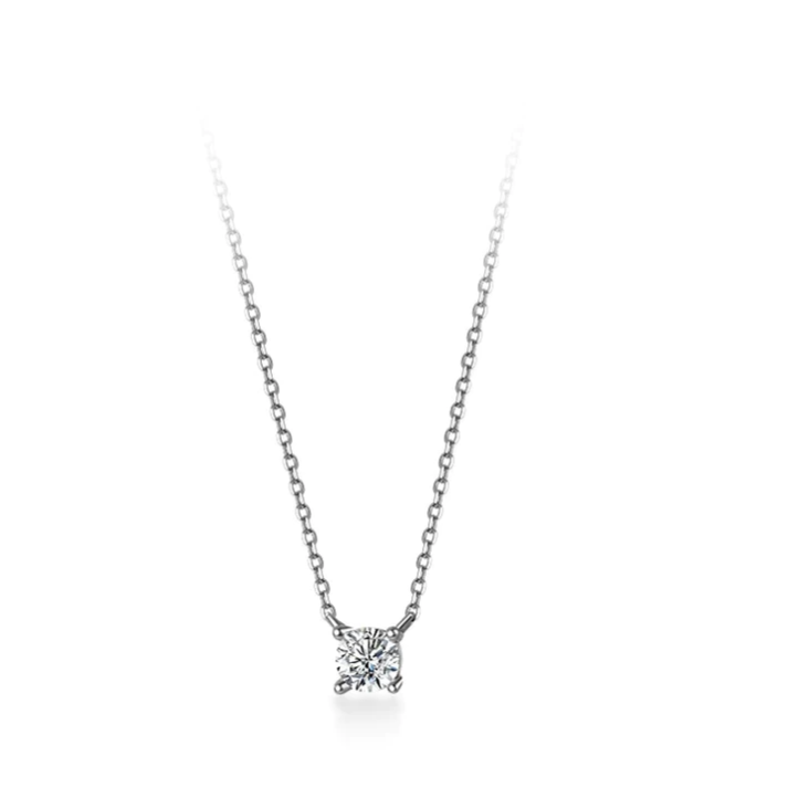 Cubic Zirconia Solitaire Necklace