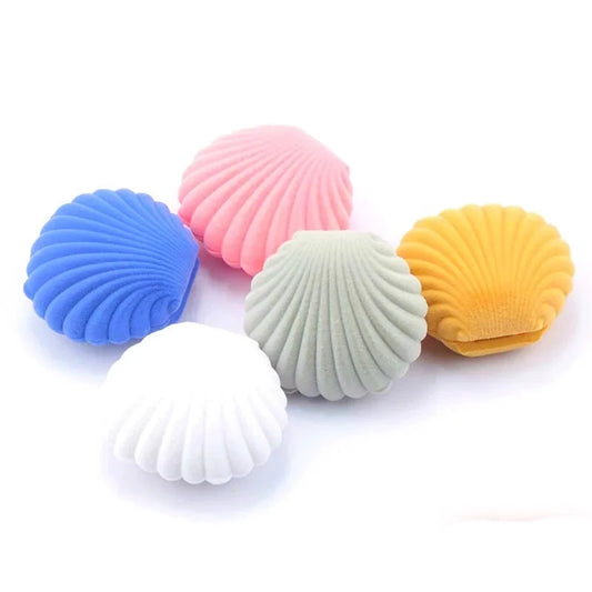 Seashell Velvet Jewelry Box