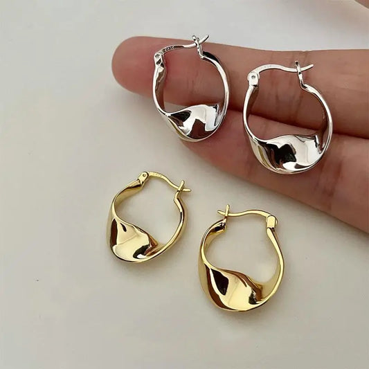 Twist Hoop Earrings